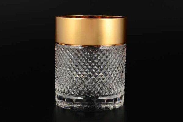 Фелиция Набор стаканов для виски 300 мл Sonne Crystal Золото (6 шт) russki dom