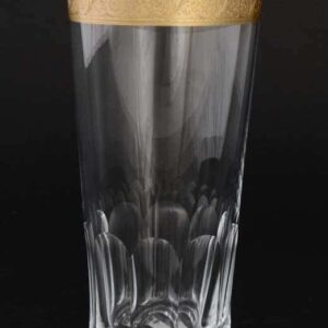 Виктория Золотой узор Набор стаканов для воды Bohemia Crystal 400 мл (6 шт) russki dom