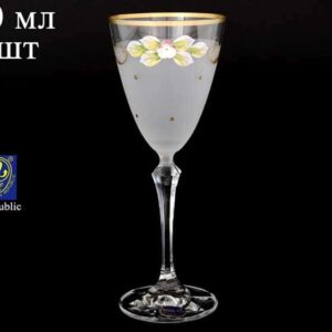EXCLUSIVE V0021 Набор белых матовых бокалов для вина Bohemia Crystal 250 мл (6 шт) russki dom