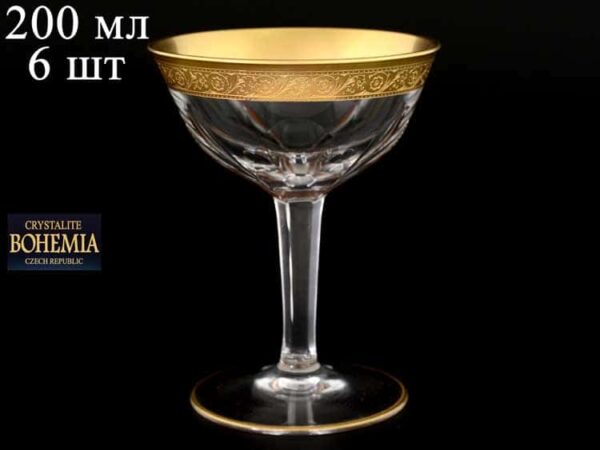 DONNA Набор бокалов для мартини Crystalite 200 мл (6 шт) russki dom