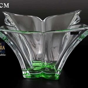 FLORALE зеленая Ваза для фруктов Crystalite Bohemia 36 см russki dom
