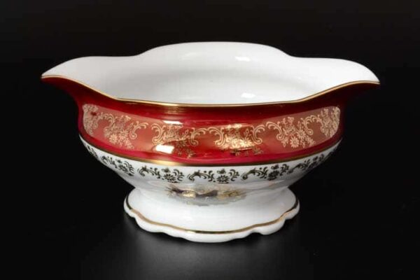Царская Красная Охота Соусник 500 мл Royal Czech Porcelain (6 шт) russki dom
