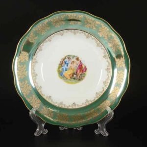 Зеленая Мадонна AL Набор глубоких тарелок Royal Porcelain 23 см из 6 штук russki dom