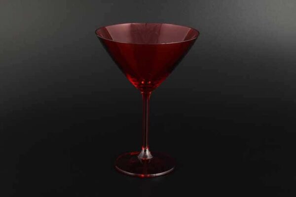 KLARA красная Набор бокалов для мартини Crystalite 280 мл (6 шт) russki dom