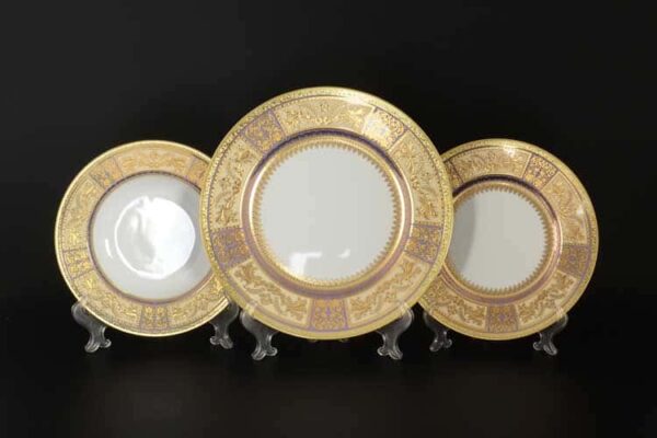 Diadem Violet Creme Gold Набор тарелок Falken 18 предметов russki dom