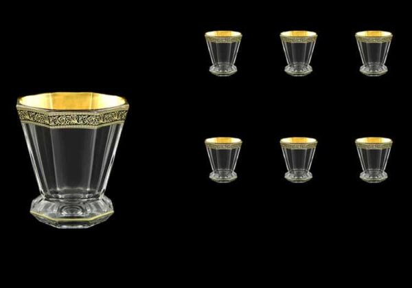 Версаче Глава Лаура Набор стаканов для виски 6 шт 310 мл Astra Gold russki dom