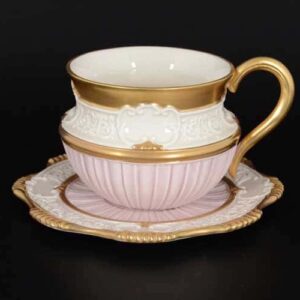 CATTIN розовый Набор чайных пар (2 пары) из фарфора russki dom