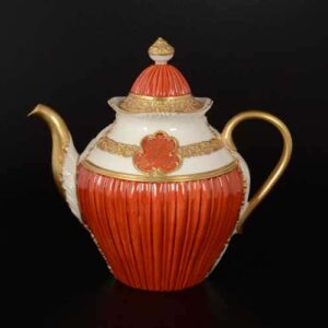 CATTIN красный Чайник из фарфора russki dom