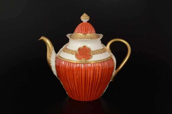 CATTIN красный Чайник из фарфора russki dom