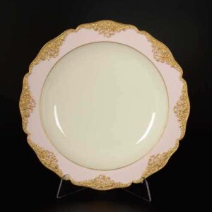 CATTIN розовый Набор тарелок из фарфора 26 см (6 шт) russki dom