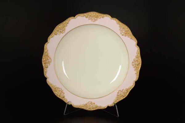 CATTIN розовый Набор тарелок из фарфора 26 см (6 шт) russki dom