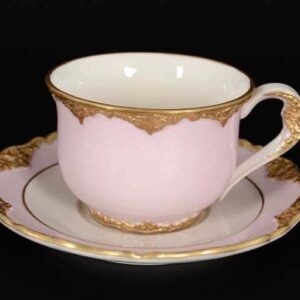 CATTIN розовый Набор чайных пар (1 пара ) из фарфора russki dom