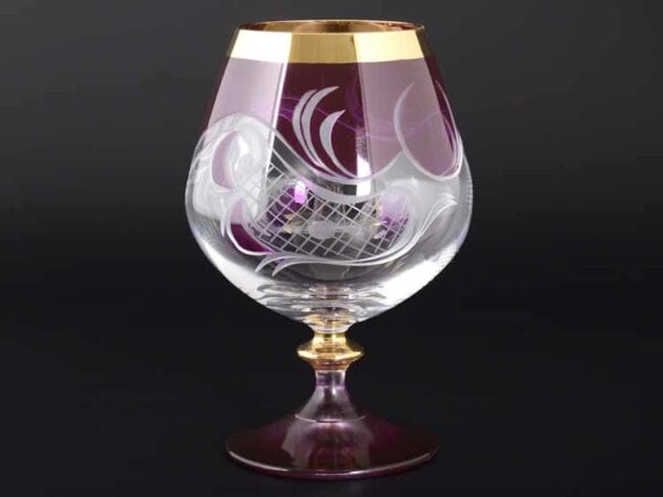 E-S 120 розовый Набор бокалов для бренди Bohemia 400 мл E-V russki dom