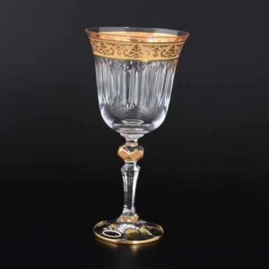 Max Crystal Золото Набор бокалов для вина 220 мл (6 шт) russki dom
