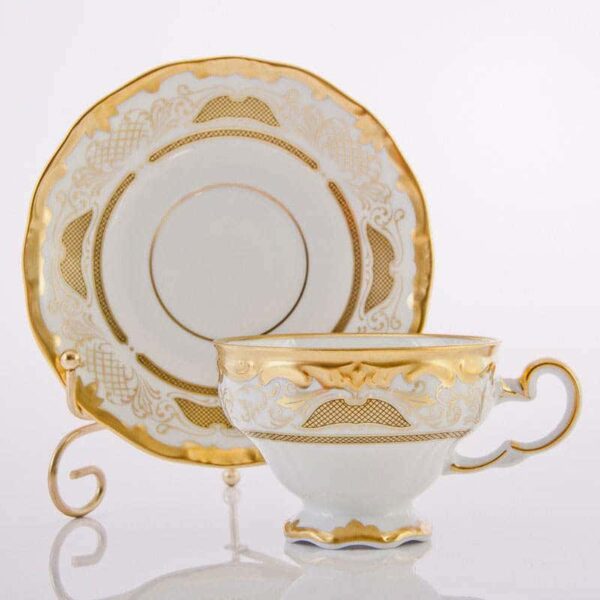 Симфония Золотая Набор чайный Weimar на 6 персон 12 предметов подарочный russki dom