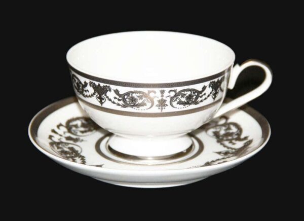 Александрия Платин Набор для чая (чашка 200мл+блюдце) Weimar на 6 персон russki dom