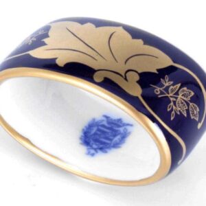 Кольцо для салфеток Кленовый лист синий russki dom