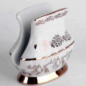 Лист белый Салфетница из фарфора Bavarian Porcelain russki dom