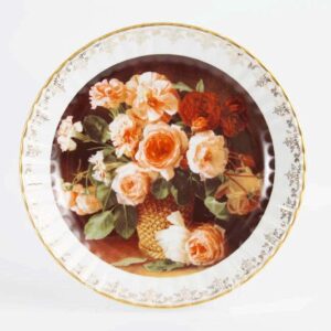 Цветы 8 Настенная тарелка Bavarian Porcelain 32 см russki dom