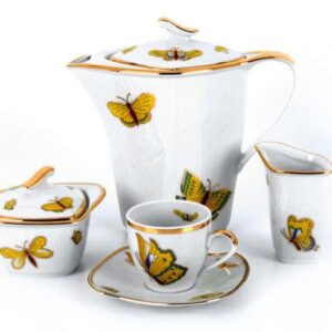 Бабочки софт Сервиз чайный Bavarian на 6 персон 15 предметов russki dom