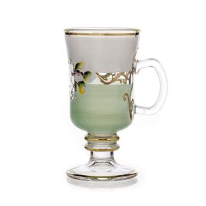 Лепка белая-зеленая Набор стаканов для чая Bohemia на 6 перс. russki dom