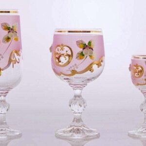 Лепка белая - розовая Набор фужеров Bohemia 18 предметов russki dom