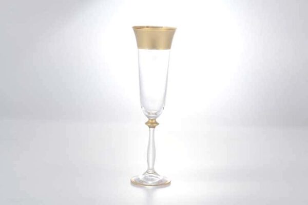 Набор фужеров для шампанского Анжела Матовая полоса AS Crystal 190 мл 6 шт. 2