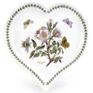 Блюдо-сердце Portmeirion Ботанический сад Шиповник 23 см 2