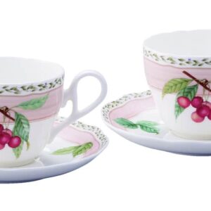 Набор чашек чайных с блюдцем Noritake Фруктовый сад 250 мл 2 шт розовый 2